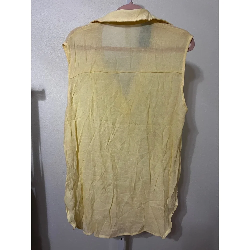 NWT Cupshe Boho V-Neck Shirt Mini Dress Yellow Medium‎